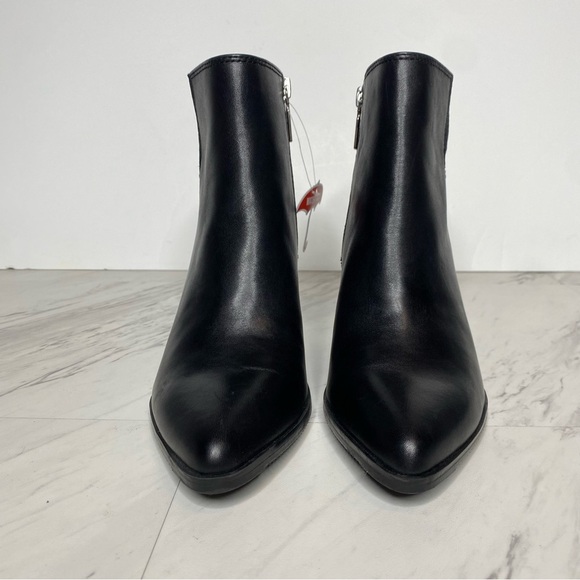 New! Blondo Noor Black Leather Almond Toe Bootie 6 1/2 M - Picture 2 of 15